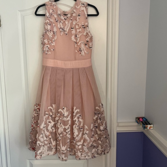 MAJE stunning, embroidered pink dress summery and floral - Picture 2 of 5